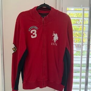 U.S. Polo Assn. Red and Black Jacket